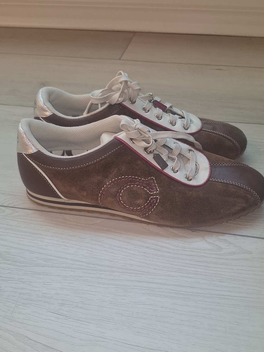 Coach Y2k Women's Sneakers Brown And Pink Size 10M